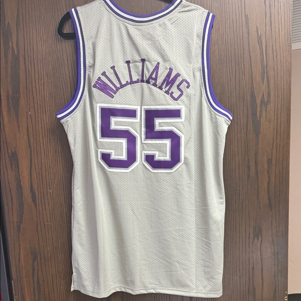 Mitchell & Ness Kings Gray Jason “White Chocolate” Williams Jersey